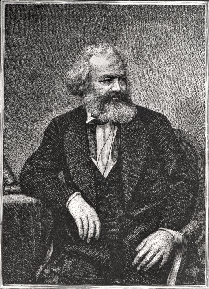 カール・マルクスの肖像（1818-83）1857